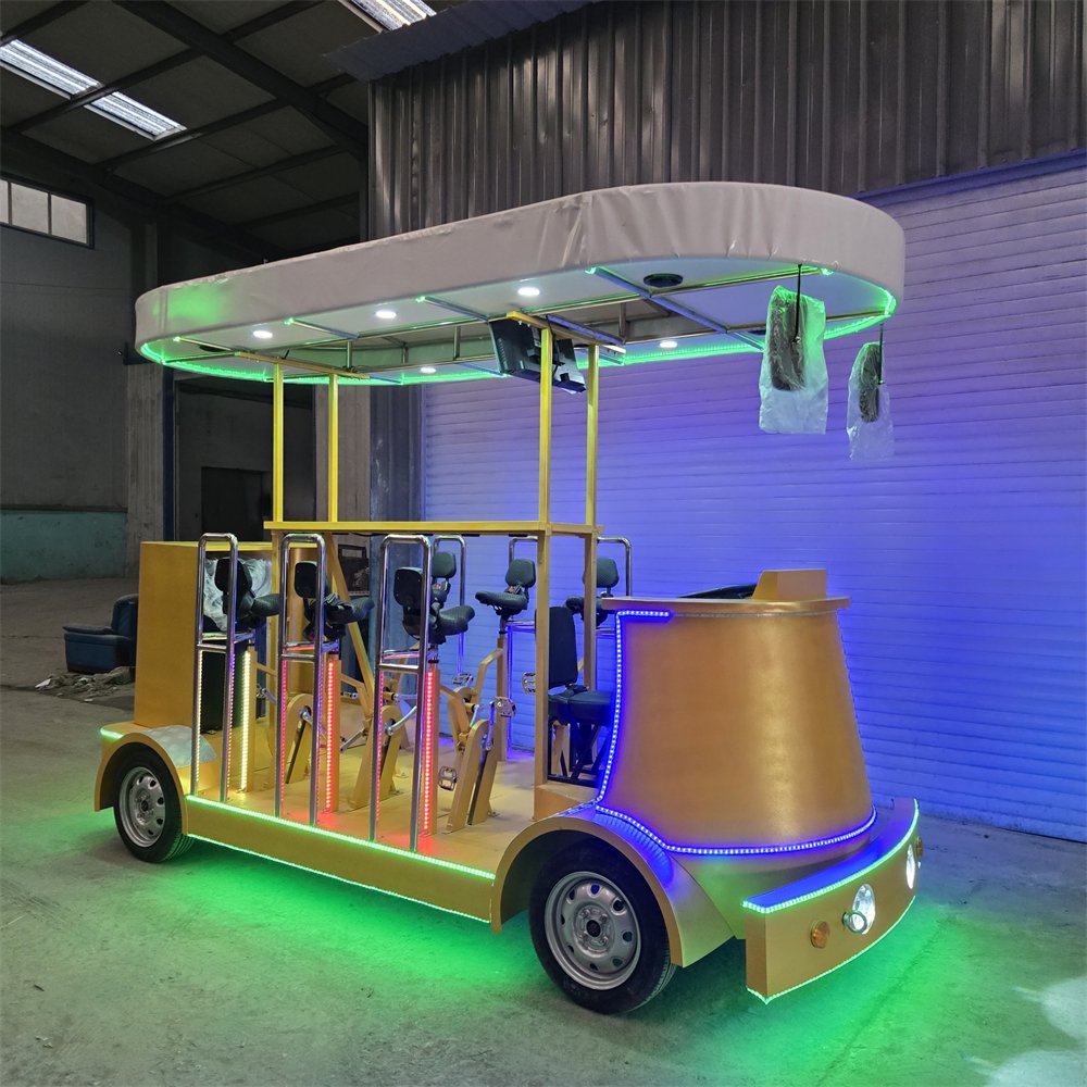 Manufacturer's Electric Tandem City Bus Bicycle Ordinary Pedal Design for Pub Bike Cycle Bar Sightseeing Party Bike Cycling