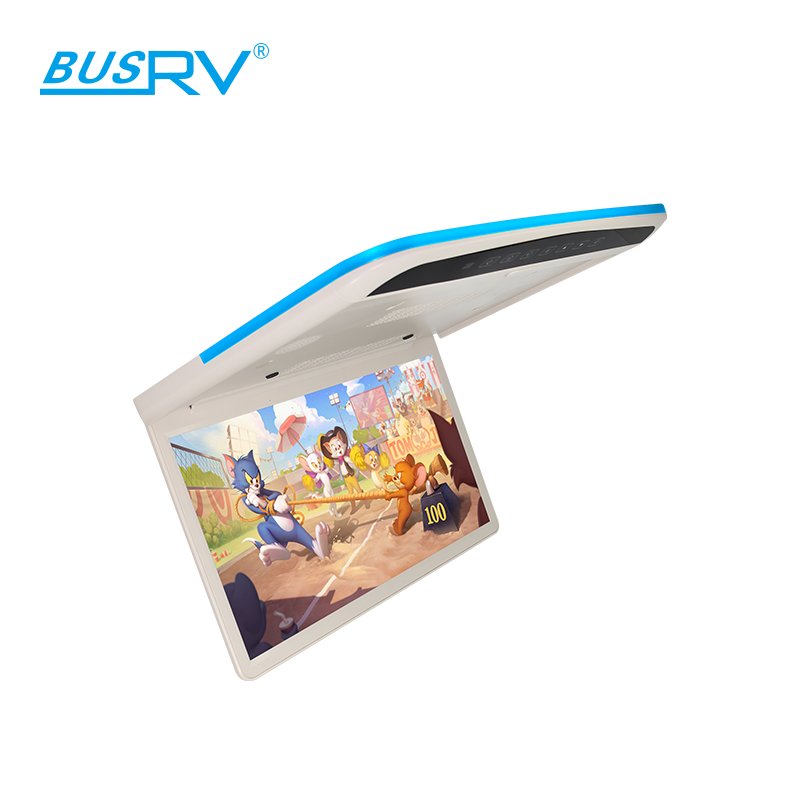 15.6 Inch HD Car Roof Mounted Monitor Bus Electric Flip Down Monitor Android 9 Ceiling Monitor for Car