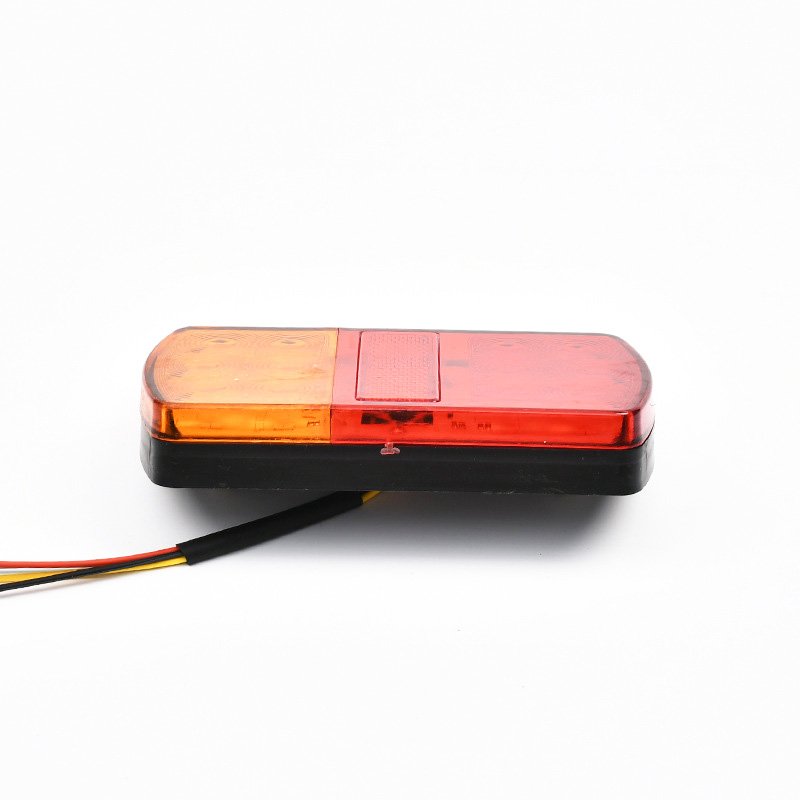 Superbleds Wholesale Automotive 12 Beads LED Rounded Rectangular Truck Trailer Turn Signal Rear Lamp Tail Light Universal Car