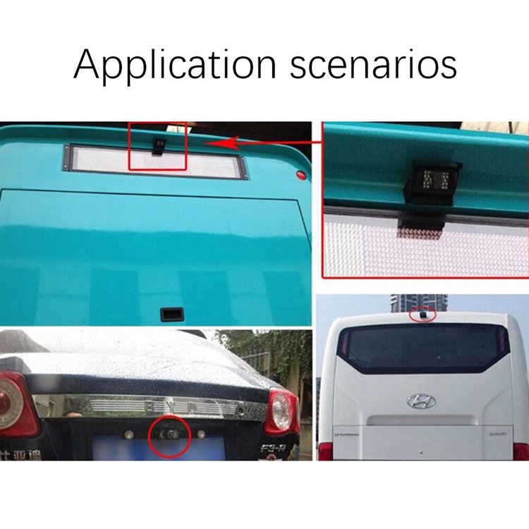 IR Night Vision Backup High-resolution Reverse Car Vehicle Waterproof and Vandal Proof IP Rear View Camera