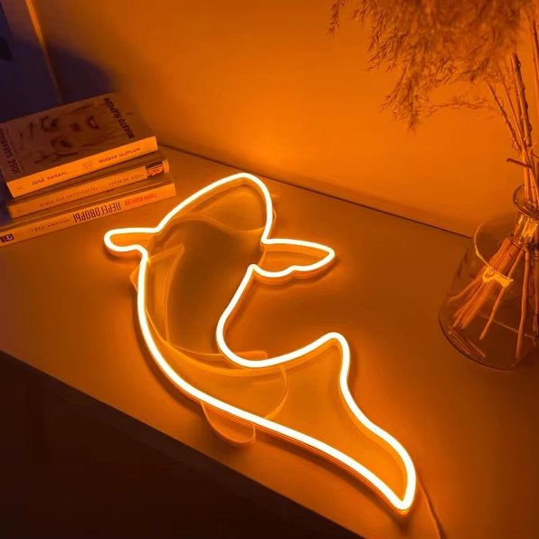 Carp Fish Neon Sign Neon Sign Led Sea Art Light Sign Led Logo Sailor Wall Decor Custom Party Room bar Decoration Gift Neon