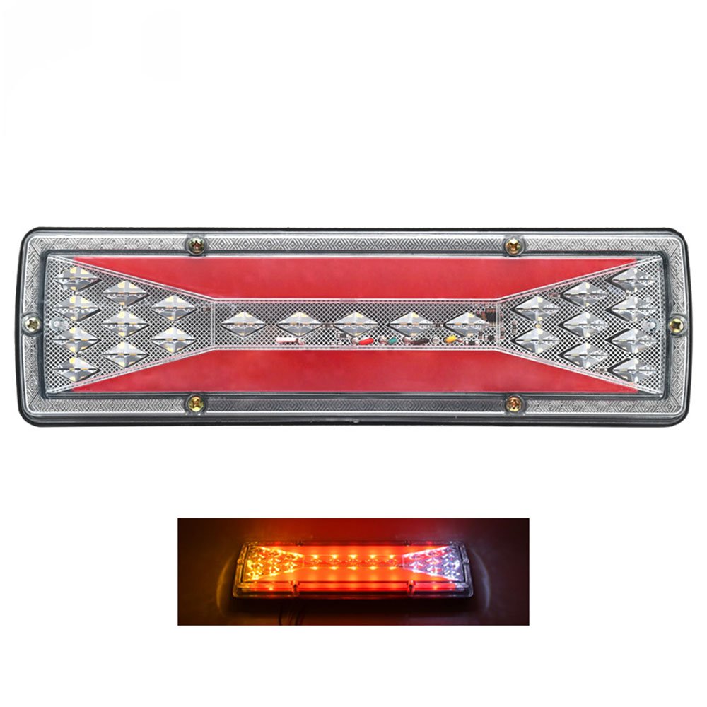 Car 12V 24V LED Truck Tail Lights Trailer Brake Rear Lights Taillights Dynamic Turn Signal Lamp Lorry Tractor Bus Caravans