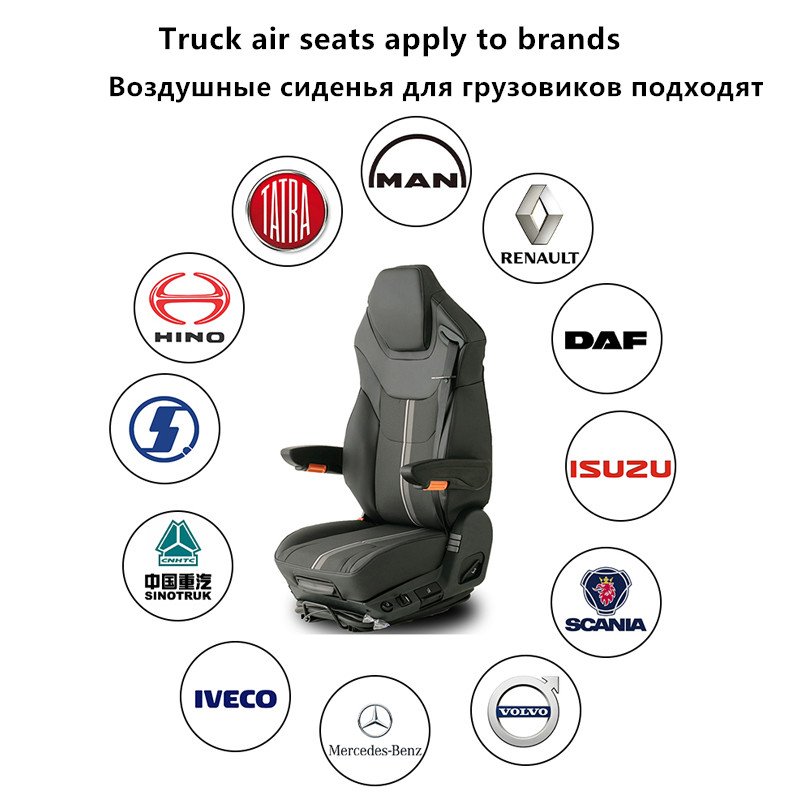 Peterbilt Truck Driver Seat Isuzu Semi Truck Seats MAN Truck Air Suspension Seat for Volvo