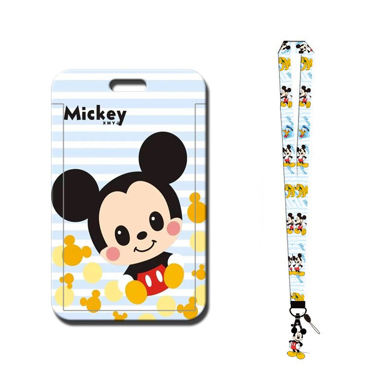 Wholesale ID Name Badge Lovely Cartoon Mouse Card Holder Promotional Gifts Accessories Student Bus Plastic Card Case Cover