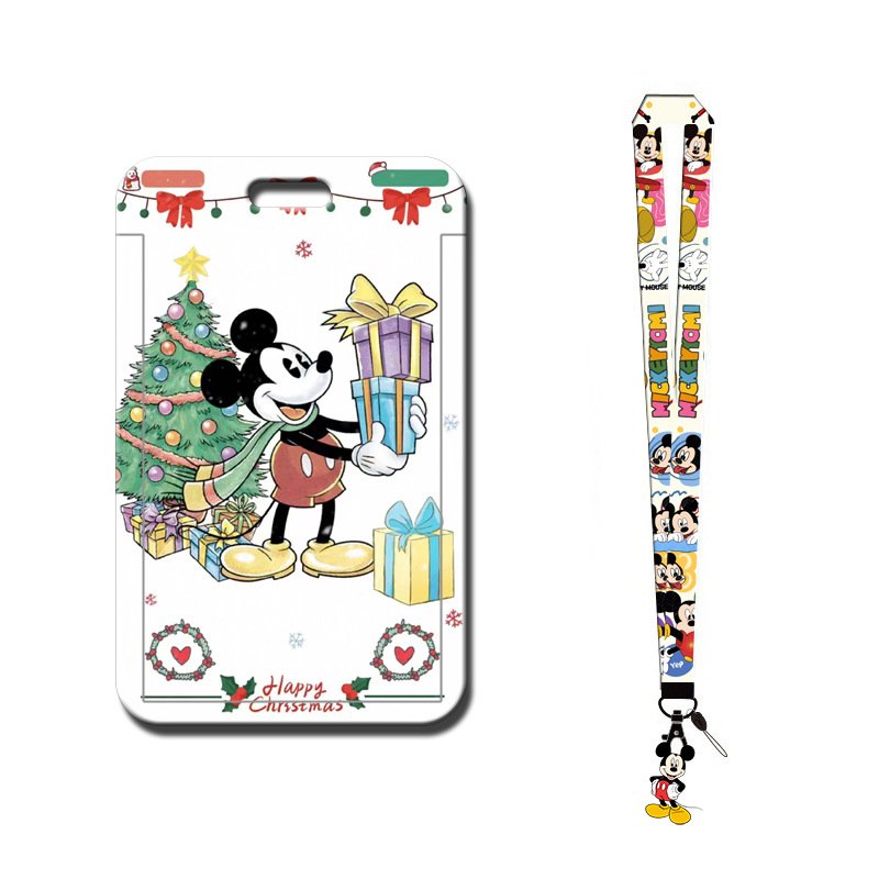 Wholesale ID Name Badge Lovely Cartoon Mouse Card Holder Promotional Gifts Accessories Student Bus Plastic Card Case Cover