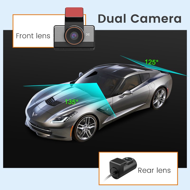 4G Car Dvr Dash Cam Dual Cameras 2k Wifi Gps Dual Lens Front and Rear 2k Dash Camera Car Black Box Camera Dashcam 2k