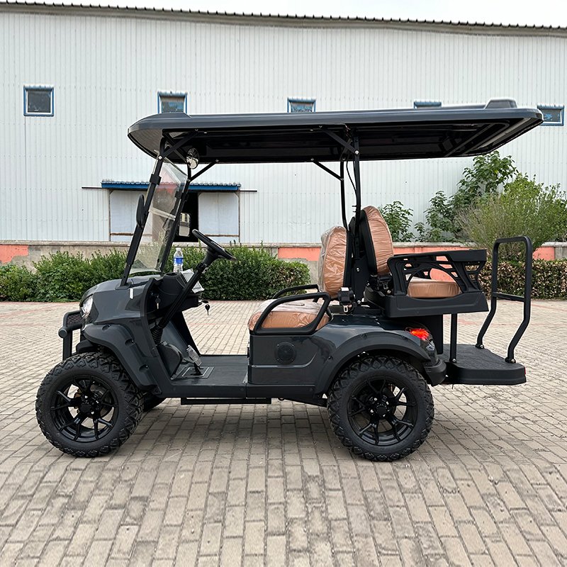 Large Screen Control Panel Electric Golfcart Sightseeing Bus Electric Off Road 2+2 Seats Vehicle Golf Cart
