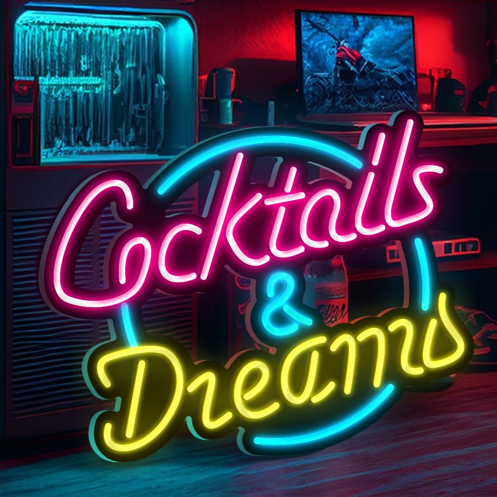 Rebow Led Flex Custom Neon Sign Neon Strip Number Letter Light Cocktails-Dreams Neon Sign for Wedding Sign