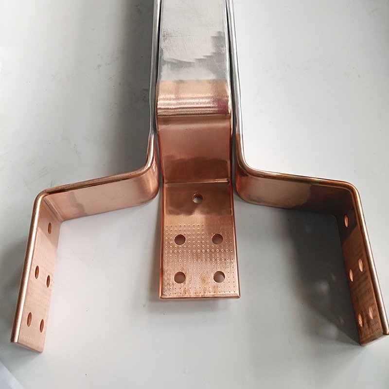 Flash Welded Copper Aluminum Transition Plate Power Accessories Copper Aluminum Transition bar Copper Aluminum Welding Plate