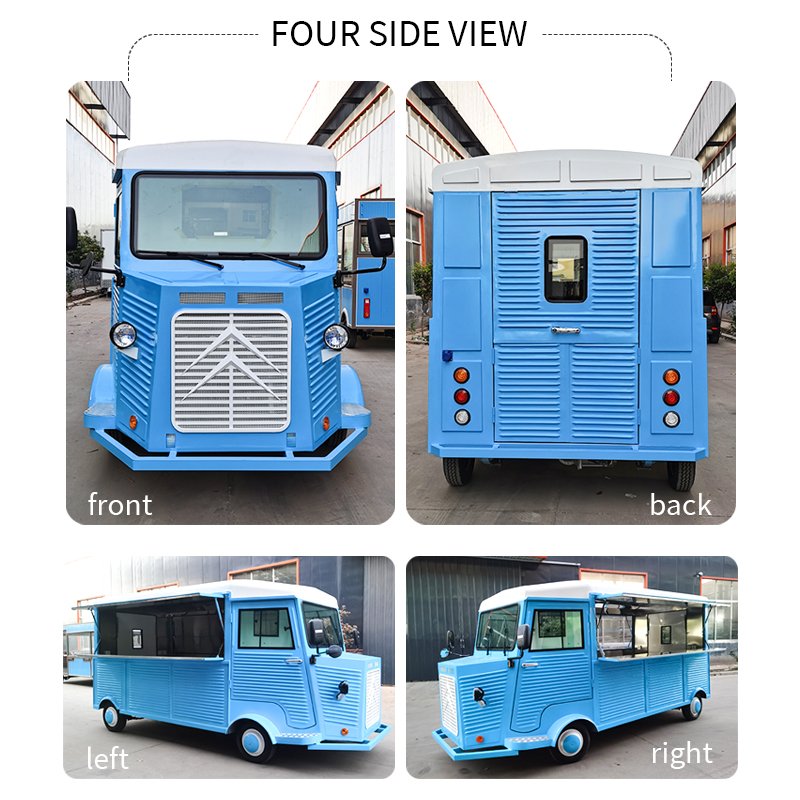 Best Price Mobile Coffee Burger Vans Electric Food Cart French Pastries Fast Food Bus Food Truck With Full Kitchen Equipment