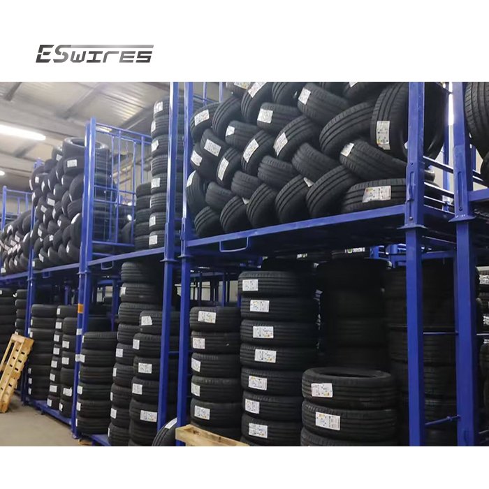 Warehouse Storage Loading 1100kg Durable Metal 4 High Powder Coated Heavy Duty Stacking Truck Tyre Pallet
