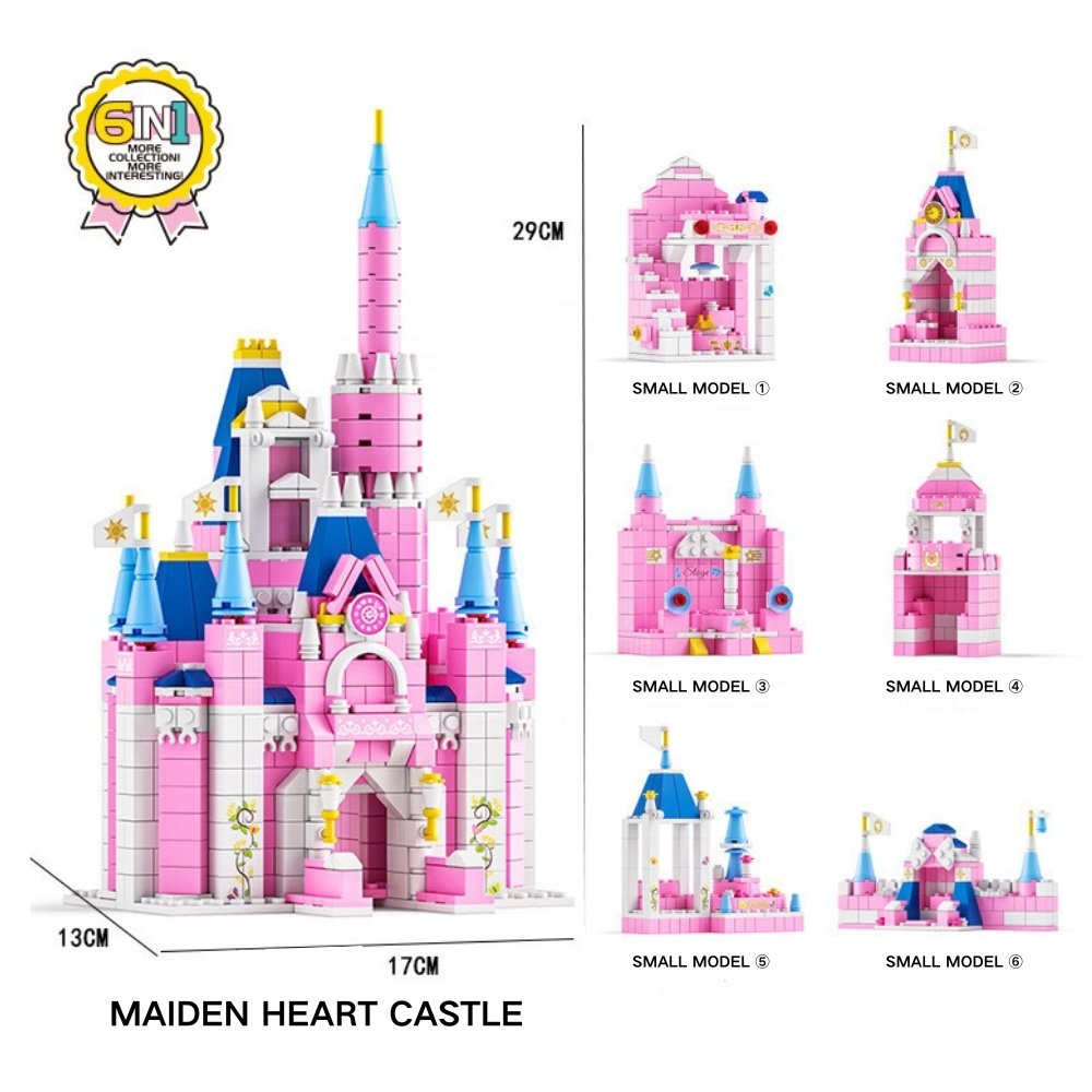 2024 Children's Building DIY Toys OEM Custom Toy Bags 1000pcs Small Pieces of Bricks Building Blocks Small Particles Micro Block