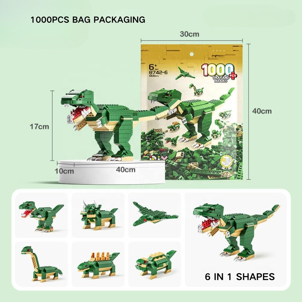 2024 Children's Building DIY Toys OEM Custom Toy Bags 1000pcs Small Pieces of Bricks Building Blocks Small Particles Micro Block