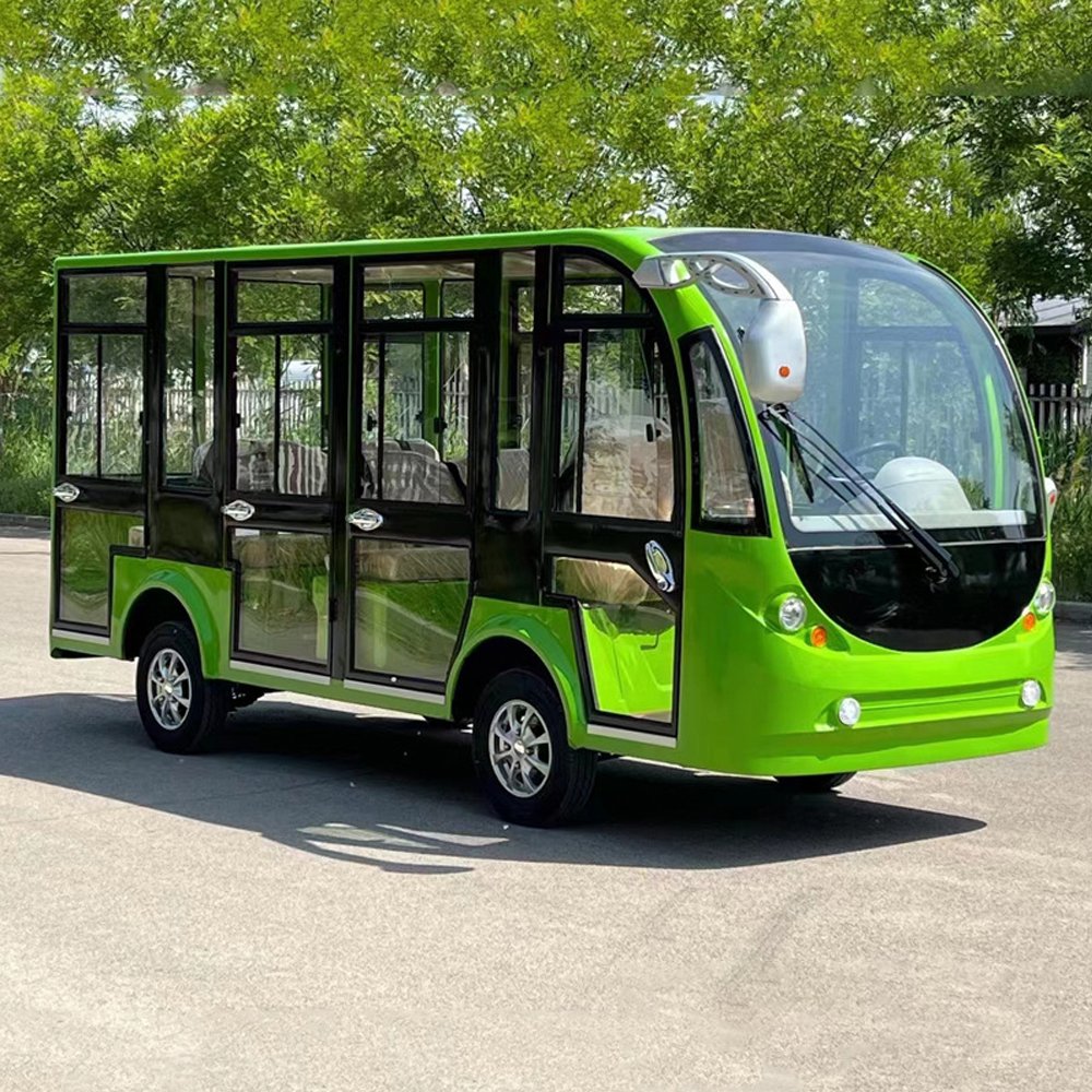 14 Seat Electric Sightseeing Bus KDS 72V 7.5KW Electric Tour Bus