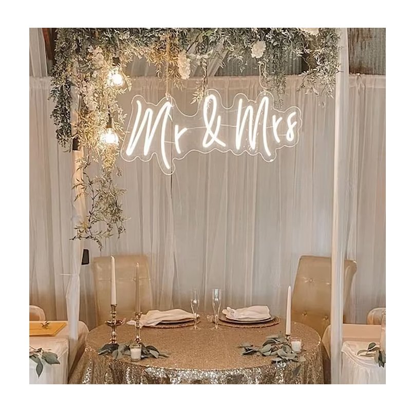 Wedding Neon Sign Acrylic Neon Custom MARRY ME&LOVE U Party Decor Led Sign