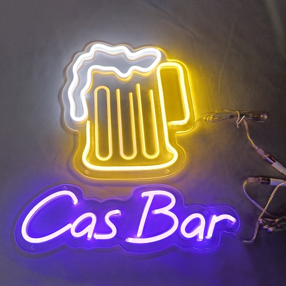 Dropshipping Free Design LED Cold Corona Beer Signs Neon Lights
