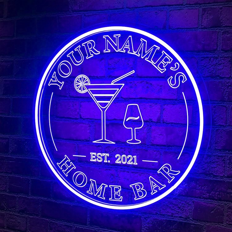 Custom Woman Comfortable Spa Led Neon Sign Round Shape Led logo Business Neon for Wall Decoration