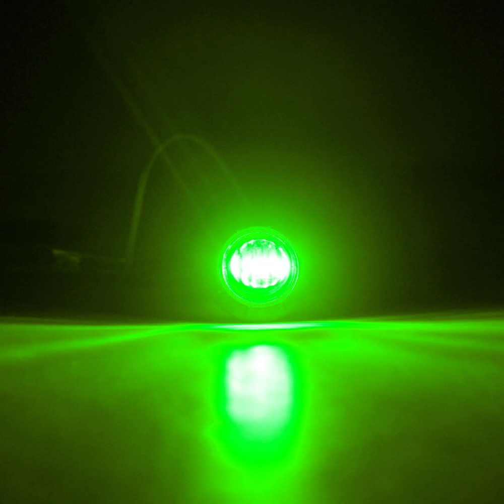 High Quality 24V Car Truck 3smd Led Red Yellow White Mini 12V 3/4" Round Side LED Marker Indicator Light Trailer Bullet Light