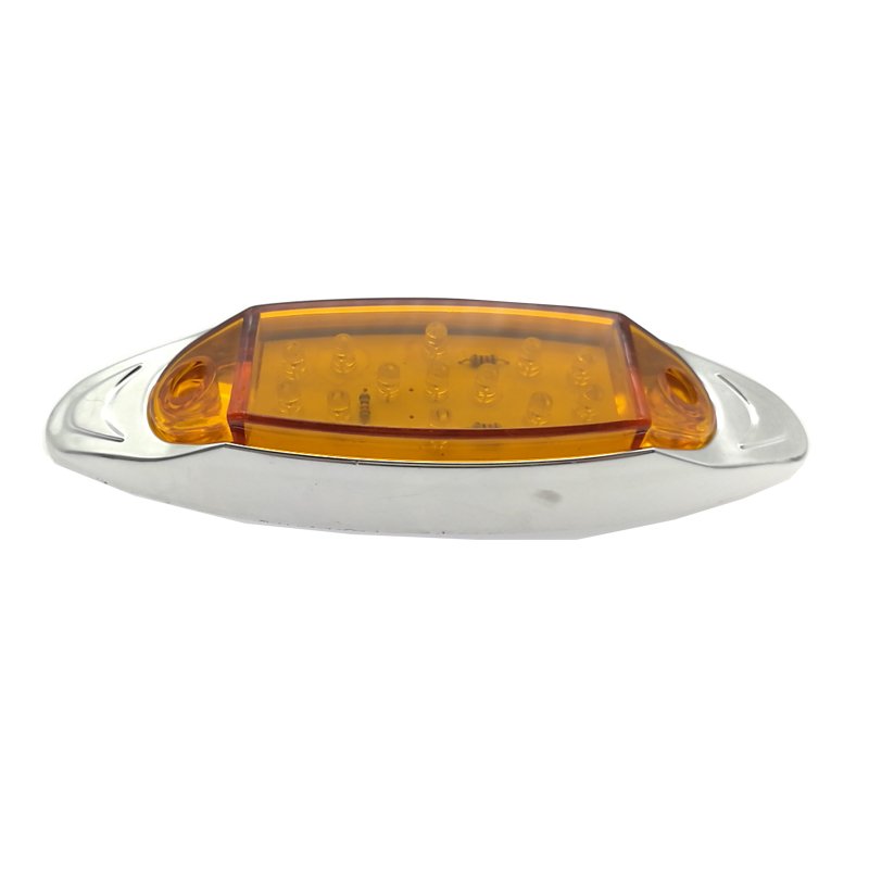 13 High Quality Straw Hat LED Amber 6 Inch Oval LED Trailer Truck Side Marker Lamps Indicator Lights Rate IP67