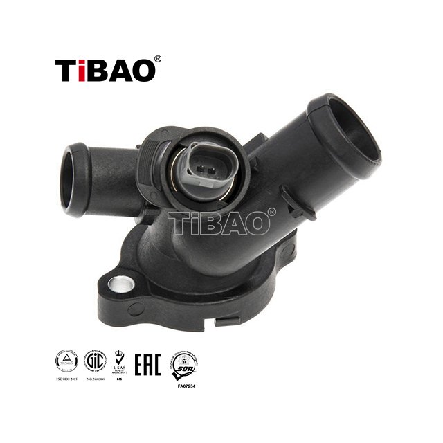 TiBAO Car Engine Coolant Flange Housing for PORSCHE CAYENNE CAYMAN VW AMAROK BORA PHAETON 07K121133E 06A919501A 07K 121 133 E