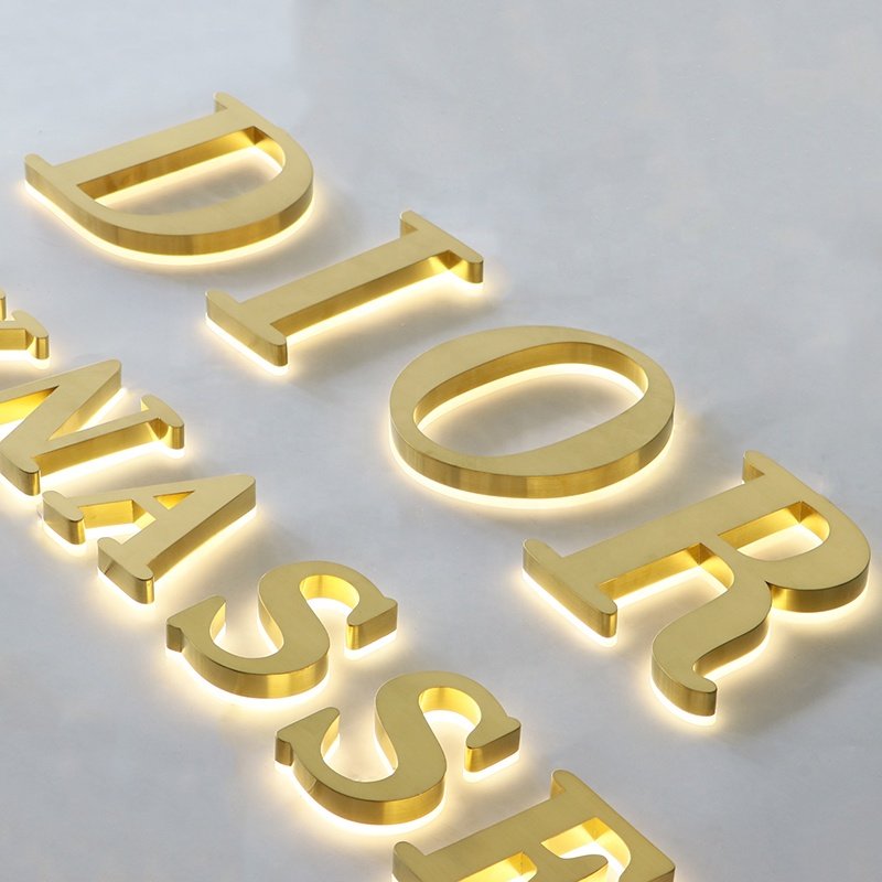 EZD Customized Led Channel Letters Outdoor Store Signage 3d Acrylic Logo Building Sign Illuminated Light Sign Shop Wall logo