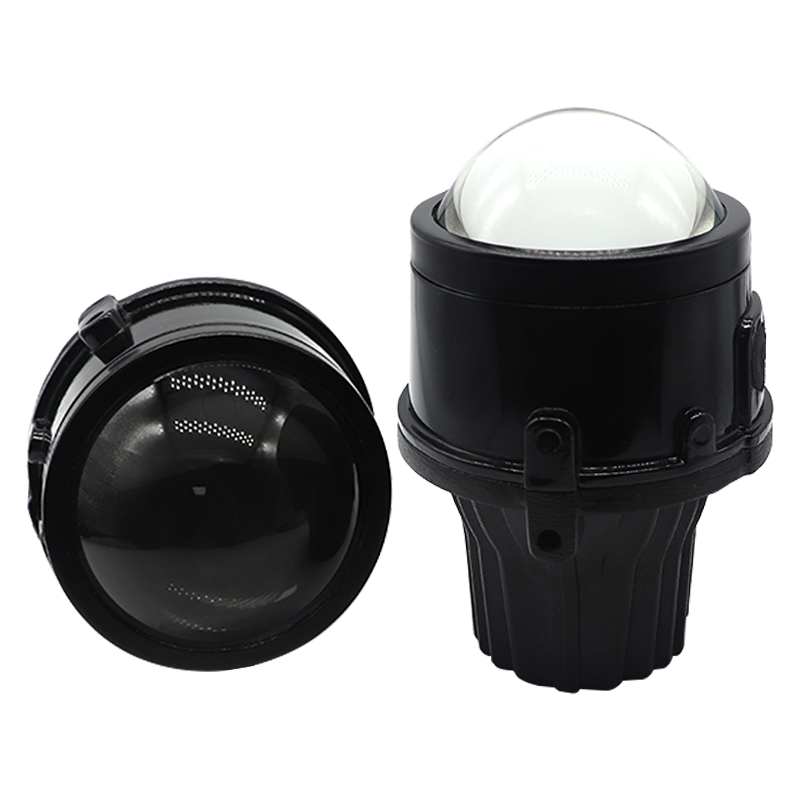 12V 2.5 Inch Led Projector Bifocal Lens Fog Light Hi Lo Beam Single Tricolor High Power Retrofit Hid Blue Purple Lens for Toyota