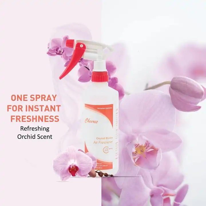 Orchid Bloom 500ml Aerosol Liquid Air Freshener Best Price Long-Lasting Fragrance Spray for Car Home Office Hotel Use