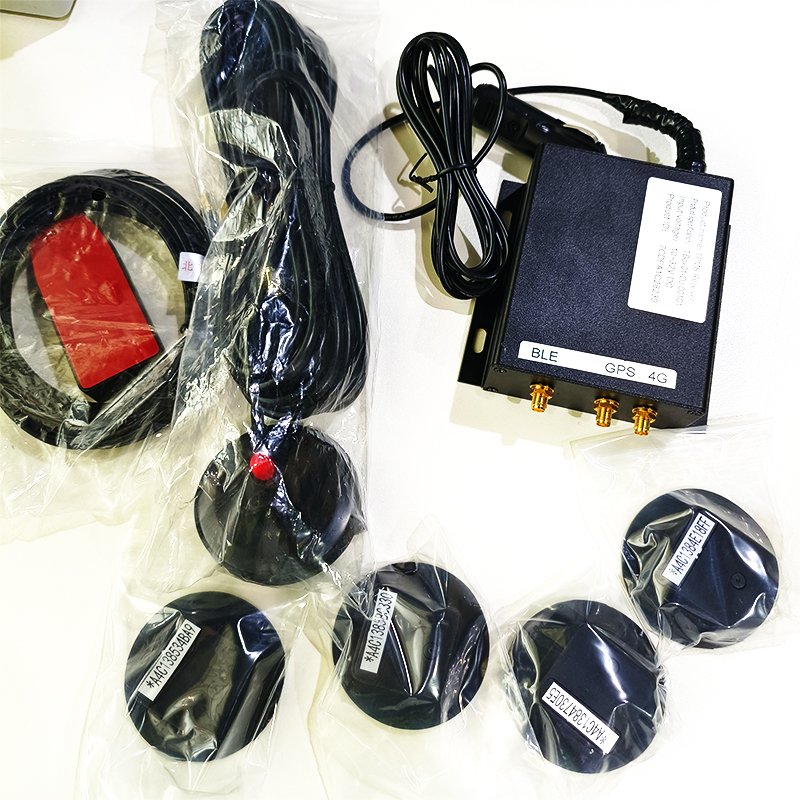 Smart Trailer Truck Tire Management System OTR / TBR Tire Monitor System GPS Tracking T-Box Truck Tyre Sensor TPMS