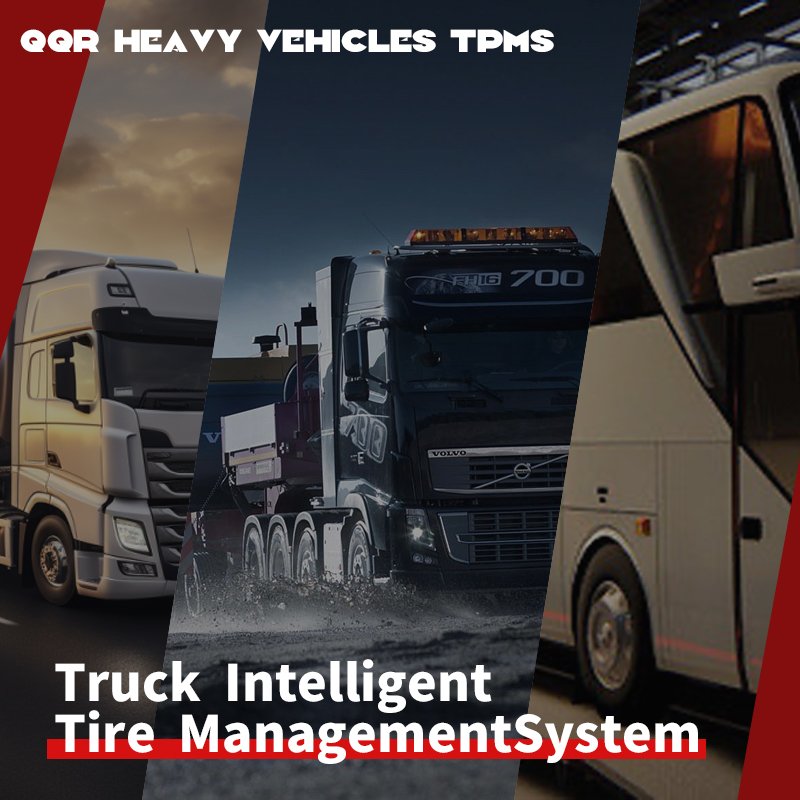 Smart Trailer Truck Tire Management System OTR / TBR Tire Monitor System GPS Tracking T-Box Truck Tyre Sensor TPMS