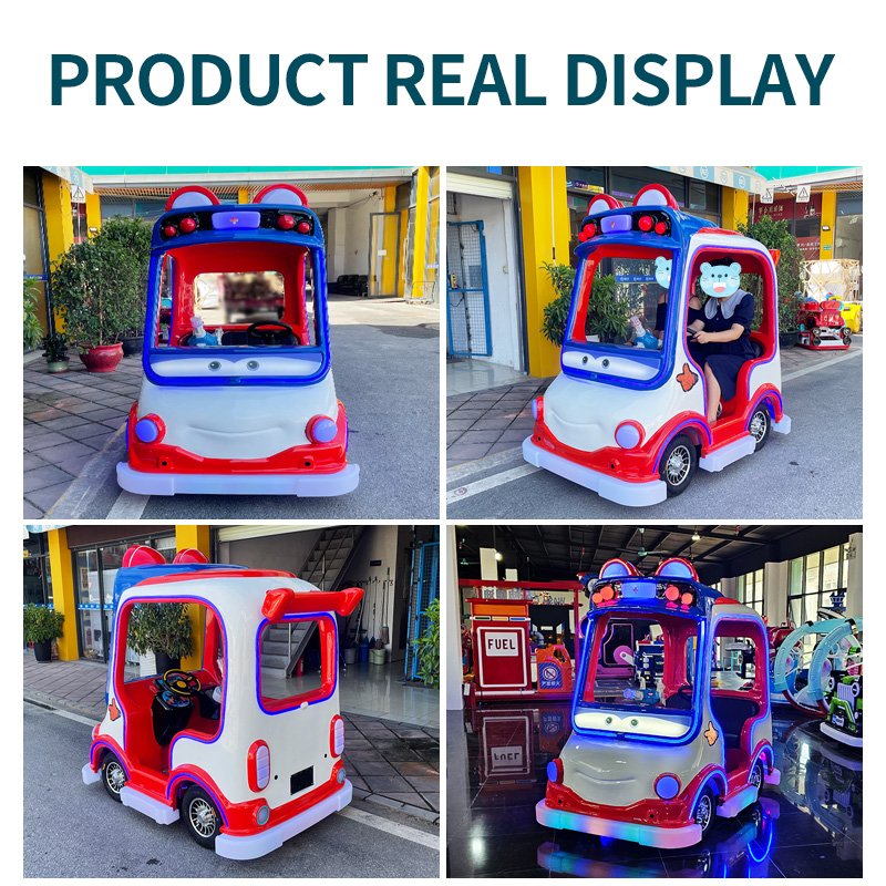Amusement Park Rides 48v Electric Driving Car Electric Children's Entertainment Big Wheel Car