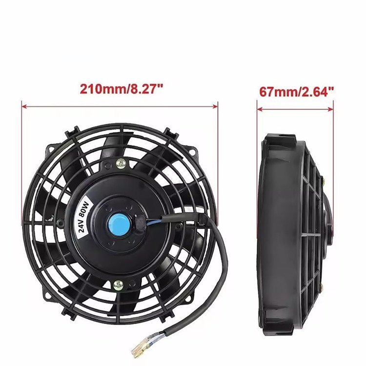 12V 24V Auto Parts Radiator Cooling Fan Radiator Fans 7" 8" Inch for Car Bus air Conditioners Water Tanks Refrigerators