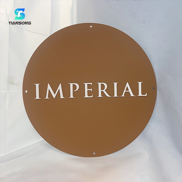 Custom Indoor Outdoor 3D Electronic Metal Led Channel Letters Signs Round Logo Acrylic Board Neon Sign Circle Salon Led Sign