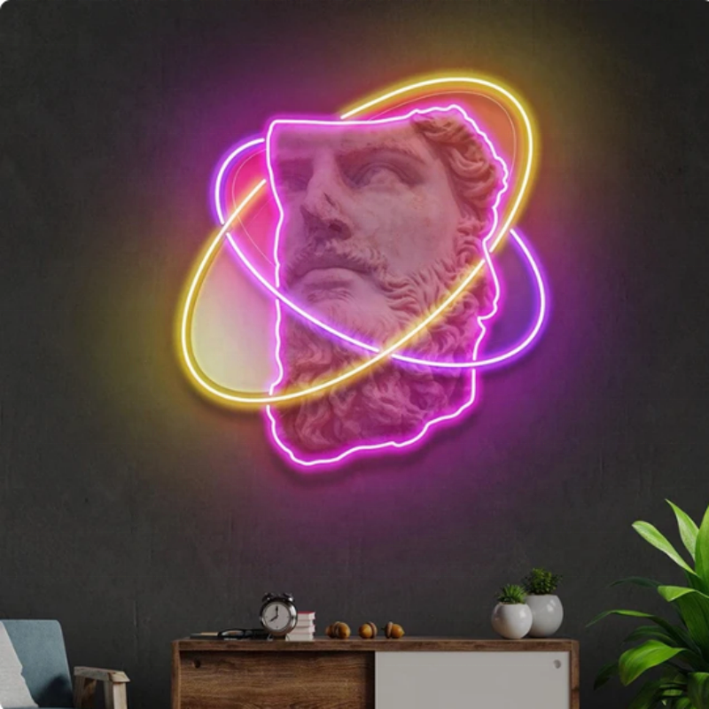 Custom UV-printed Neon Sign Light Neon Art Design Led Store Business logo Aesthetic Neon Light for Wall Decoration