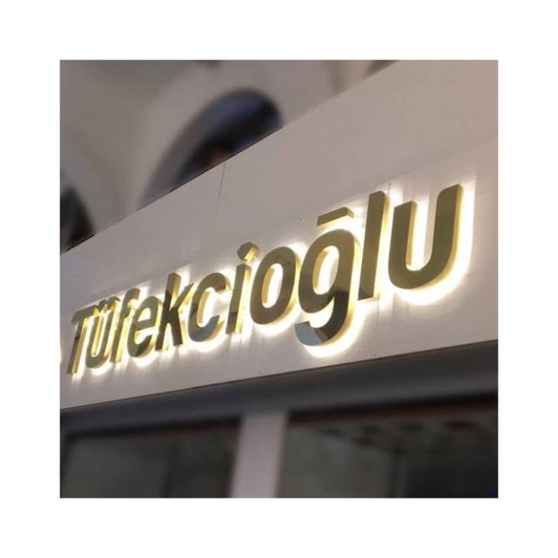 Custom Apartment Acrylic and Aluminum House Number Sign 3D Metal Backlit Lighted Letters