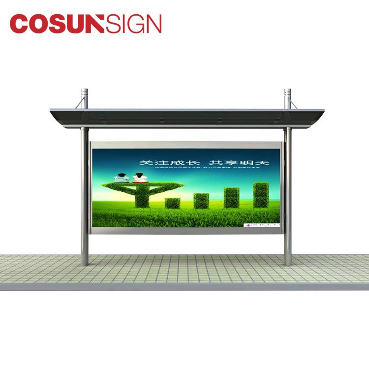 Outdoor Bus Stop Advertisement Waiting Shed