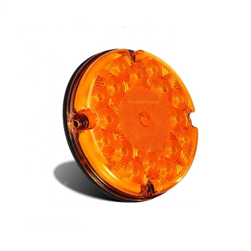 10-30V 7Inch Round Led Truck Trail Rear Indicator Light Rear Warning Lamp for Bus