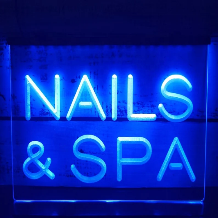 OEM Service Custom Shop Business Logo Nail Neon Light Salon Beauty Nail Shop Sign Decoration for Shop Decoration