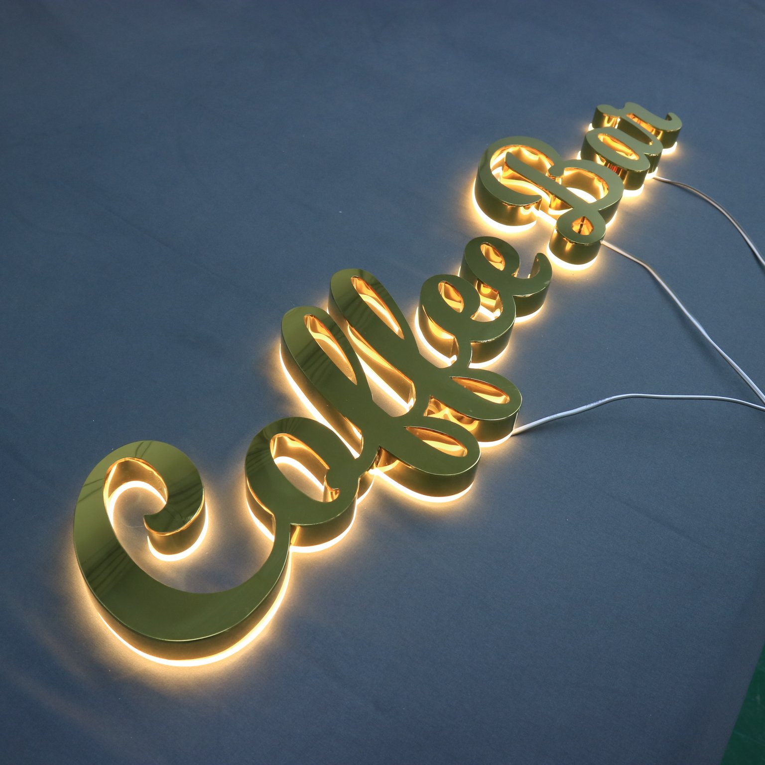Snow Outdoor Signage Custom 3d Led Channel Backlit Illuminated Luminous Letter Sign