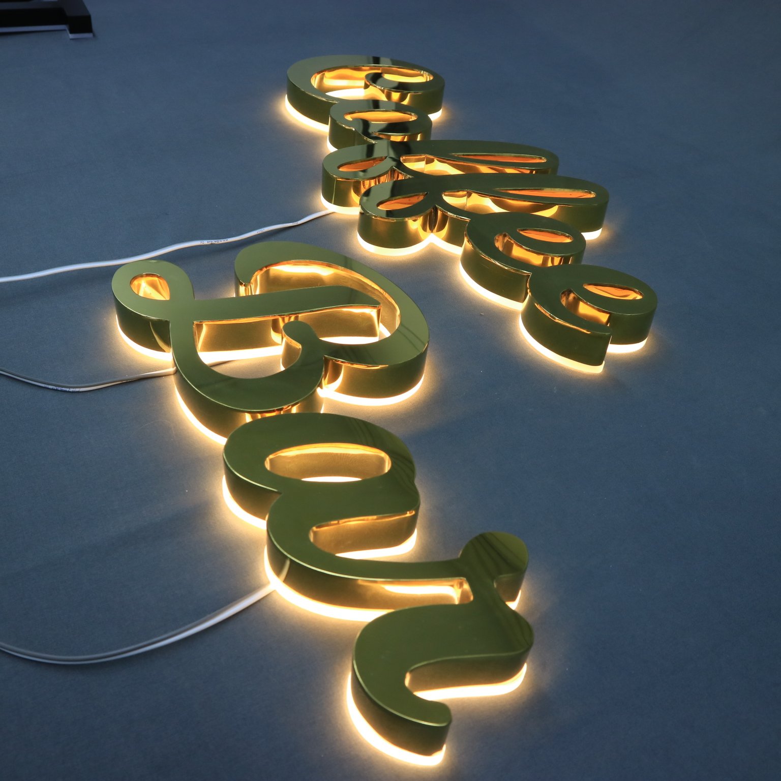 Snow Outdoor Signage Custom 3d Led Channel Backlit Illuminated Luminous Letter Sign