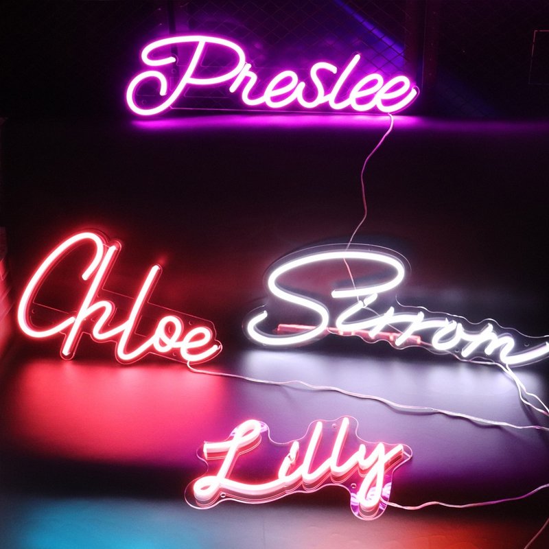 Acrylic Custom Flexible LED Light Electronic Sign LED Letters Neon Home bar Event Sign