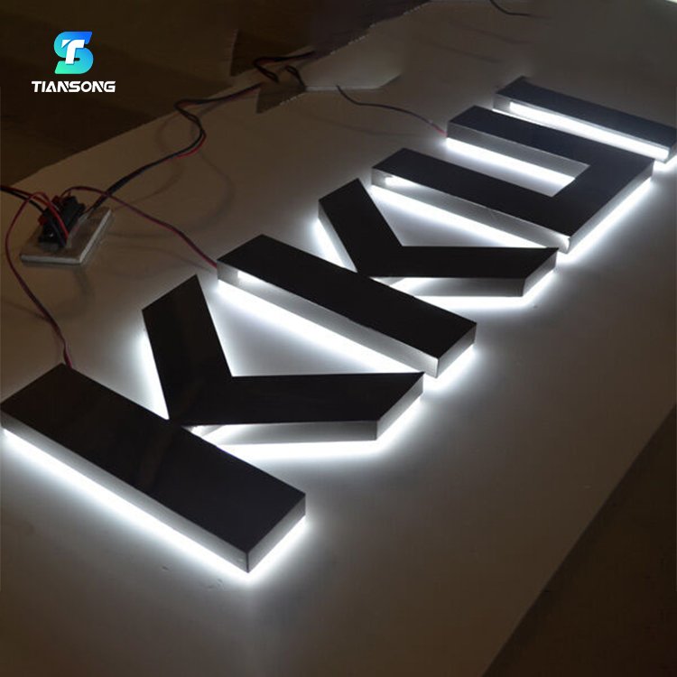 High Quality Backlit Business Sign Custom Metal Backlit Sign Beauty Salon Channel Letter With Backlight Led Illuminated Sign