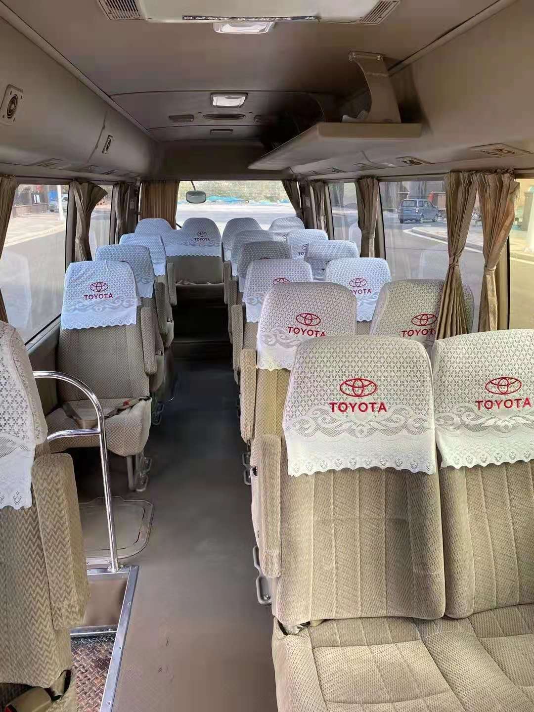 FREE SHIPPING Exclusive Offer 18-30Seats High-End Used TOYOTA COASTER Passenger Van Diesel Engine Ready to Ship