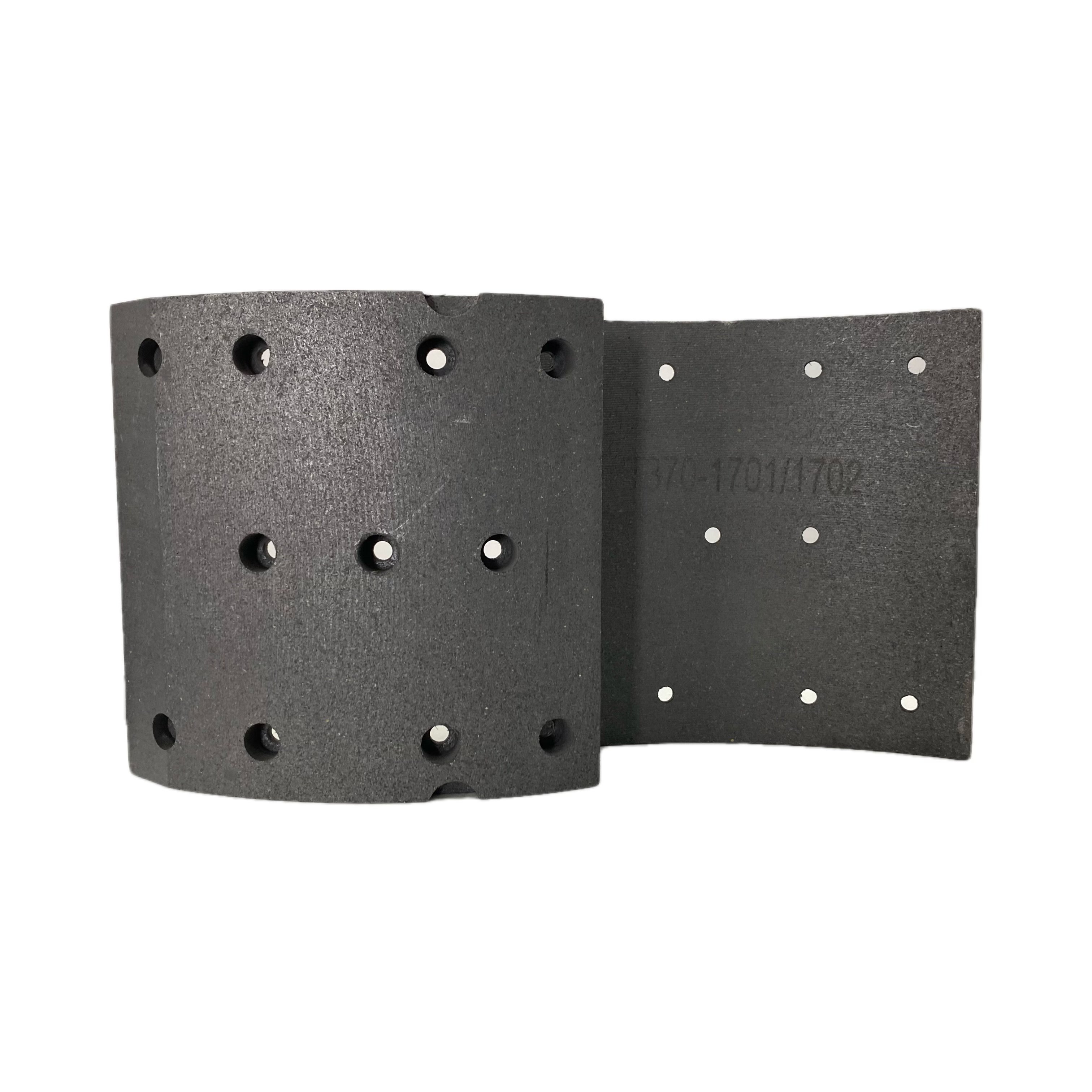 Manufacturer for Truck Brake Linings T370-1701/1702 Asbestos Free Brakes Linings T370-1701/1702
