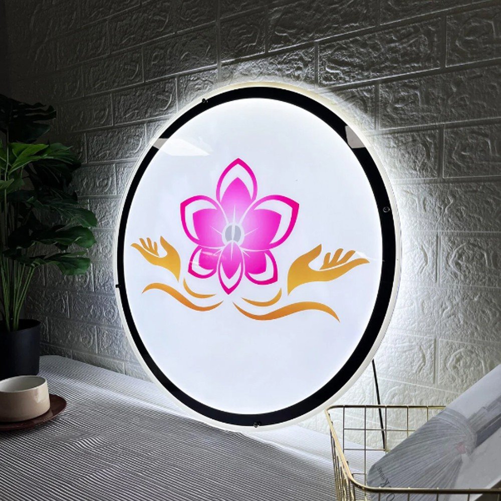Custom Store Business logo Lighting Led Acrylic Slim Light Box Backlit Signs Led Advertising logo Led for Your Store Wall Decor