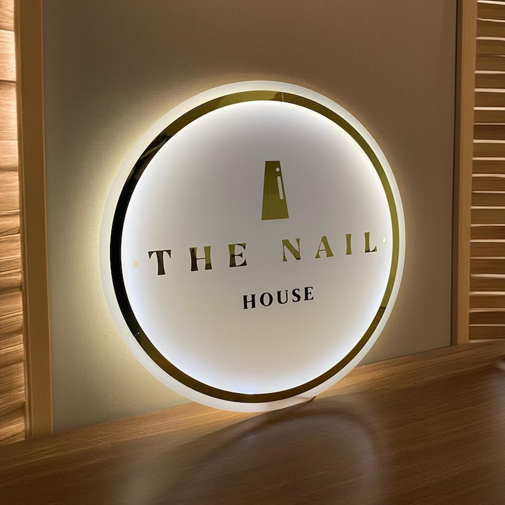 Custom Store Business logo Lighting Led Acrylic Slim Light Box Backlit Signs Led Advertising logo Led for Your Store Wall Decor