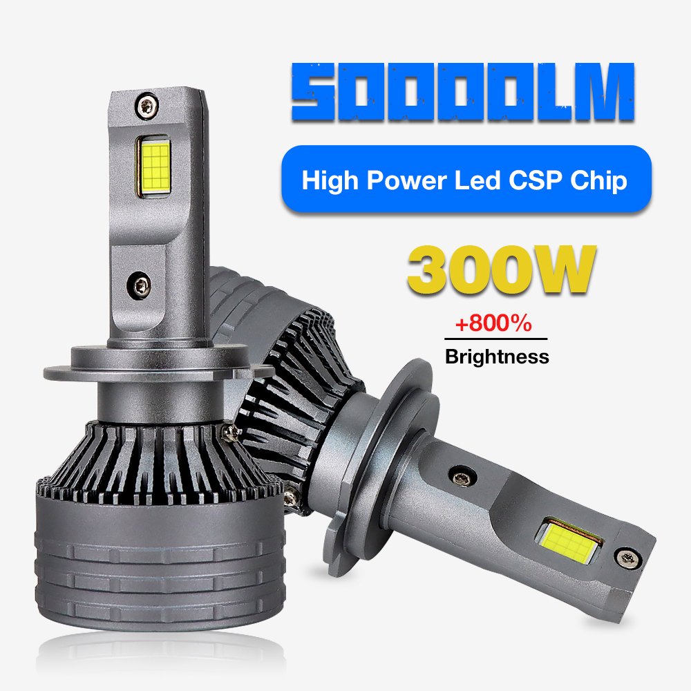 Auto Led Headlight 300w 50000lm Bulb H4 H7 H11 9005 Luz Led Automativo for Car Truck Motorcycle Lighting System