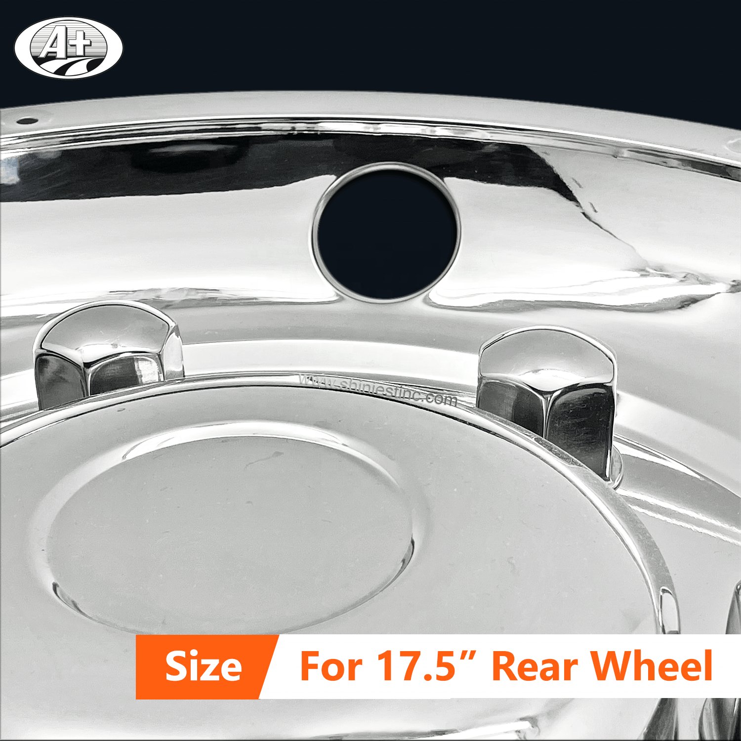 European Truck and Bus 175 Series-304 Stainless Steel Wheel Covers