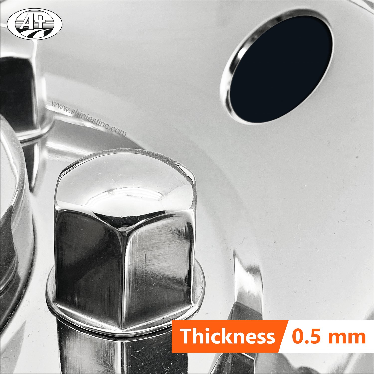 European Truck and Bus 175 Series-304 Stainless Steel Wheel Covers