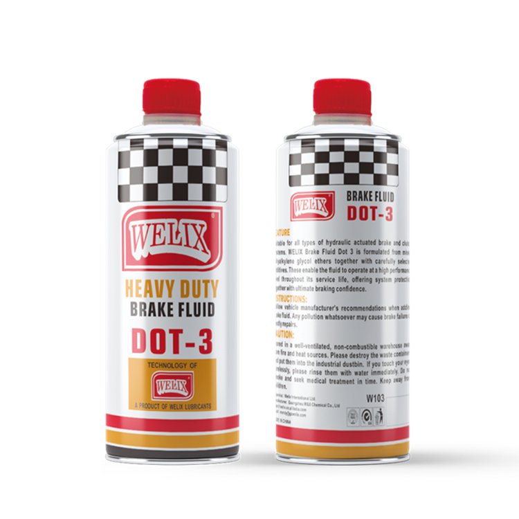 DOT3 High Quality Clutch Fluid Synthetic Brake Fluid Welix 200ml /500ml Brake Systems Cars Trucks Buses Heavy-duty Vehicles