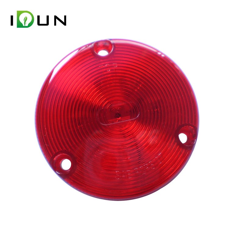 HOT Sale 3 Inch LED Round sealed Side Marker Light 10-30V Clearance Red Amber clear Lamp for Taxi Trailer others car accessories